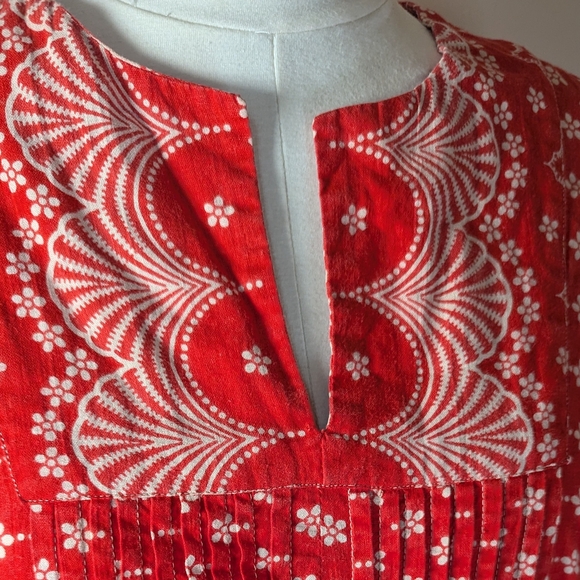 🌺 Vintage I.Magnin Red Maxi Dress – Bold Boho Glam 🌺 - Picture 4 of 5